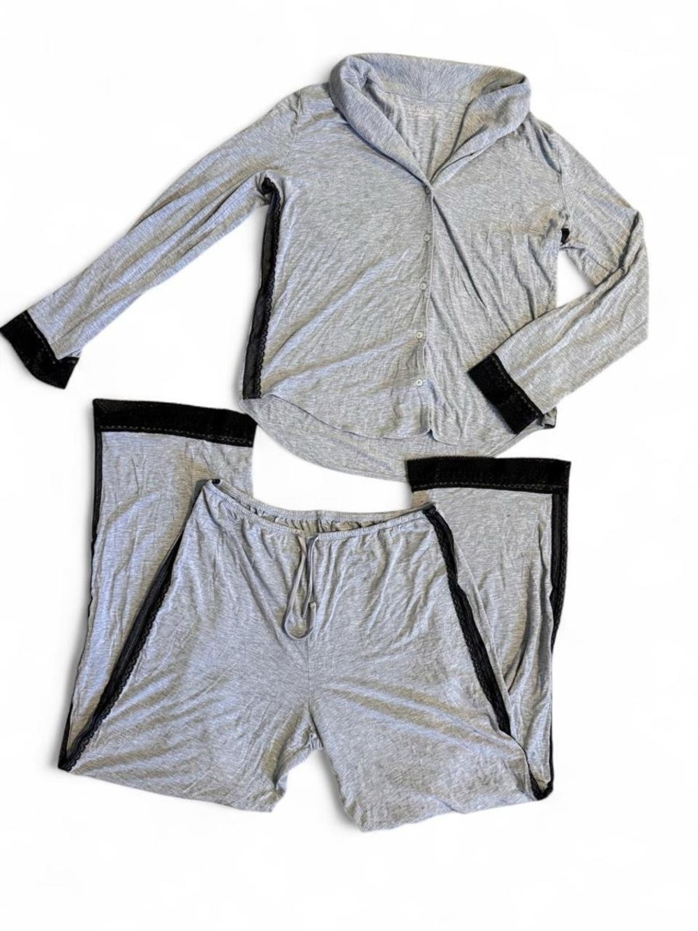 Victoria’s Secret Super Soft Modal Lace Trim Long Pajama Set